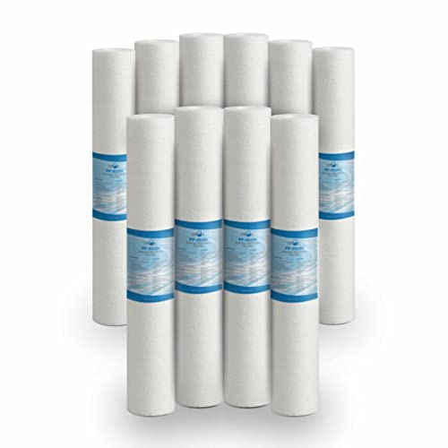 Bellerofonte Sedimentfilter Wasserfilter 20 Zoll 5 Mikron. Beseitigt Sand, Schlamm, Rostpartikel und schwebende Verunreinigungen bis zu 5 Mikron aus Polypropylen 10 Stücke von BELLEROFONTE