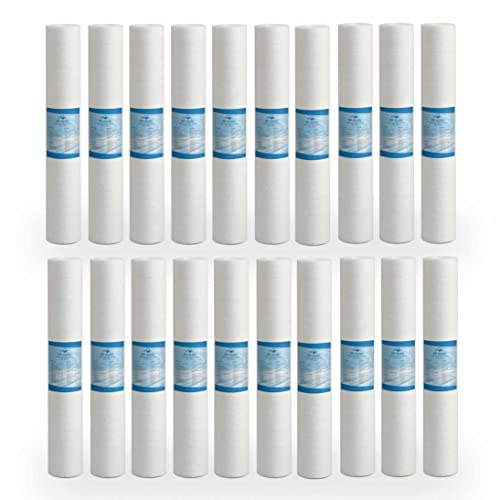 Bellerofonte Sedimentfilter Wasserfilter schmelzgeblasene 20 Zoll 25 Mikron in Polypropylen. Entfernt Sand, Rostpartikel und schwebende Verunreinigungen bis zu 25 Mikron, 20 Stücke Bellerofonte Sedimentfilter Wasserfilter schmelzgeblasene 20 Zoll 25 Mikron in Polypropylen. Entfernt Sand, Rostpartikel und schwebende Verunreinigungen bis zu 25 Mikron, 20 Stücke von BELLEROFONTE