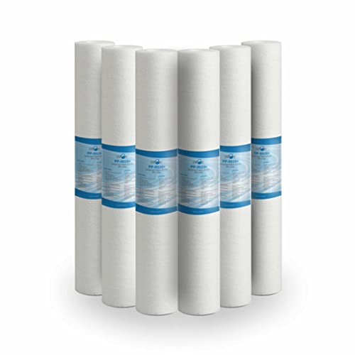 Bellerofonte Sedimentfilter Wasserfilter schmelzgeblasene 20 Zoll 5 Mikron in Polypropylen. Entfernt Sand, Rostpartikel und schwebende Verunreinigungen bis zu 5 Mikron, 6 Stücke Bellerofonte Sedimentfilter Wasserfilter schmelzgeblasene 20 Zoll 5 Mikron in Polypropylen. Entfernt Sand, Rostpartikel und schwebende Verunreinigungen bis zu 5 Mikron, 6 Stücke von BELLEROFONTE