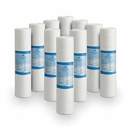 Bellerofonte Sedimentfilter Wasserfilter schmelzgeblasene Filter 10 Zoll 25 Mikron in Polypropylen. Entfernt Sand, Rostpartikel und schwebende Verunreinigungen bis zu 25 Mikron, 10 Stücke Bellerofonte Sedimentfilter Wasserfilter schmelzgeblasene Filter 10 Zoll 25 Mikron in Polypropylen. Entfernt Sand, Rostpartikel und schwebende Verunreinigungen bis zu 25 Mikron, 10 Stücke von BELLEROFONTE