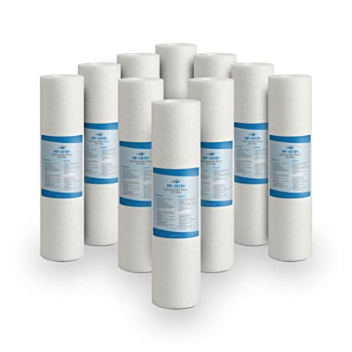 Bellerofonte Sedimentfilter Wasserfilter schmelzgeblasene Filter 10 Zoll 10 Mikron in Polypropylen. Entfernt Sand, Rostpartikel und schwebende Verunreinigungen bis zu 10 Mikron, 10 Stücke von BELLEROFONTE