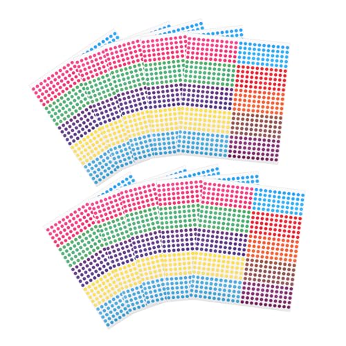 BELLIFFY 10 Blatt Codierte DOT -Aufkleber kleine farbige Punktaufkleber Runde selbstklebende Aufkleber Kodierende Dot -Aufkleber codieren Kodieretiketten Kupferplattenaufkleber BELLIFFY 10 Blatt Codierte DOT -Aufkleber kleine farbige Punktaufkleber Runde selbstklebende Aufkleber Kodierende Dot -Aufkleber codieren Kodieretiketten Kupferplattenaufkleber von BELLIFFY