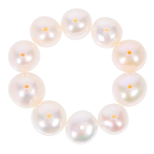BELLIFFY 10 Stück Kleine Natürliche Süßwasser-perlen Fast Runde Weiße Perlen mit Handgebohrten Löchern Langlebige Schmuckperlen für Halsketten Armbänder Diy-bastelarbeiten BELLIFFY 10 Stück Kleine Natürliche Süßwasser-perlen Fast Runde Weiße Perlen mit Handgebohrten Löchern Langlebige Schmuckperlen für Halsketten Armbänder Diy-bastelarbeiten von BELLIFFY