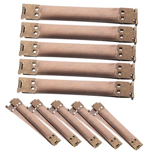 BELLIFFY 10 Stück Kupferfarbene Metall Federclips Flexrahmen Ersatz Scharnier für Münzbeutel Kussverschluss Handtaschenrahmen DIY Zubehör BELLIFFY 10 Stück Kupferfarbene Metall Federclips Flexrahmen Ersatz Scharnier für Münzbeutel Kussverschluss Handtaschenrahmen DIY Zubehör von BELLIFFY