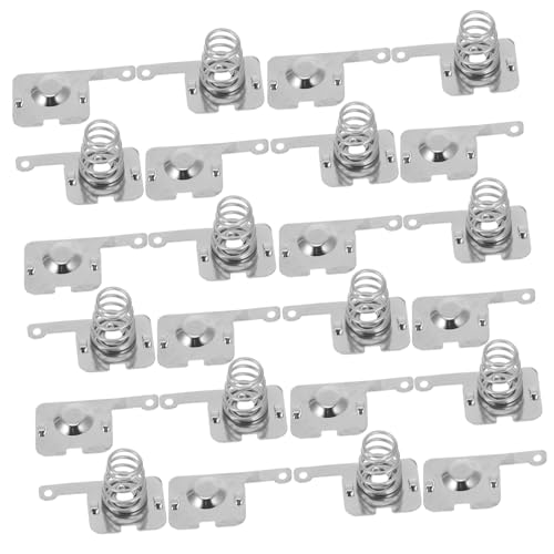 BELLIFFY 10 Stück Teiliges Batterie federn aus Verzinktem Metall Positive und Negative Spannungssprings für Stabile Langlebige Batterieanschlüsse Einfache Montage Geeignet für von BELLIFFY