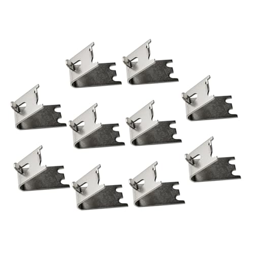 BELLIFFY 10 Stück Teiliges Edelstahl Kühlschrank Regalclips mit Gebogenem Nut Design Langlebige Gefrierschrank Regalstützen Rostfrei Sicher für Haushaltskühlschränke Geeignet BELLIFFY 10 Stück Teiliges Edelstahl Kühlschrank Regalclips mit Gebogenem Nut Design Langlebige Gefrierschrank Regalstützen Rostfrei Sicher für Haushaltskühlschränke Geeignet von BELLIFFY