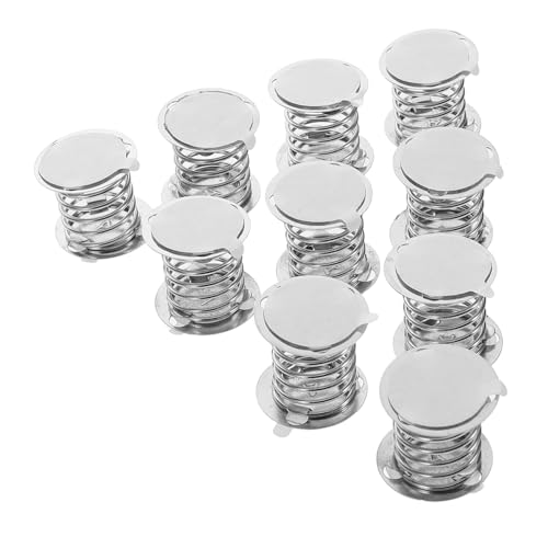 BELLIFFY 10 Stück Teiliges Metallfederbasis Doppelseitigem Kleber Stabile Wackelfedern für DIY Puppen Auto Armaturenbrett Vielseitig Einsetzbar Langlebig und Sicher Haftend von BELLIFFY