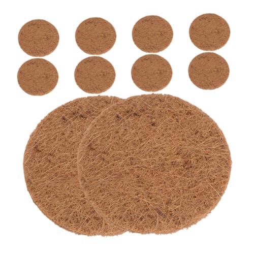 BELLIFFY 10 Stück Teiliges Taubennest Kokosfaser Matte Atmungsaktive Vogelnestunterlage für Taubenzucht und Kleine Vögel Langlebige Umweltfreundliche Eierpolster von BELLIFFY