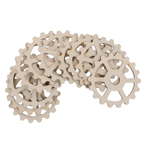 BELLIFFY 10stücke Pack Unfertige Holz Ausschnitte Getriebe Form Holz Scheiben Diy Blank Handwerksteile Für Basteln Und Dekoration BELLIFFY 10stücke Pack Unfertige Holz Ausschnitte Getriebe Form Holz Scheiben Diy Blank Handwerksteile Für Basteln Und Dekoration von BELLIFFY
