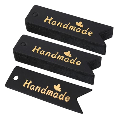 BELLIFFY 100 Stück Handgefertigte Geschenkanhänger aus Kraftpapier Beschriften und Aufhängen Vielseitige Geschenk Preisschilder für Bastler und Feierlichkeiten Schwarz BELLIFFY 100 Stück Handgefertigte Geschenkanhänger aus Kraftpapier Beschriften und Aufhängen Vielseitige Geschenk Preisschilder für Bastler und Feierlichkeiten Schwarz von BELLIFFY