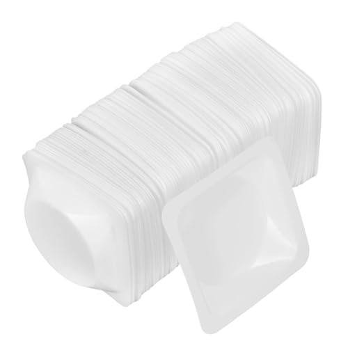 BELLIFFY 100 Stück Labor Wägeschalen aus Kunststoff Kleine Wiegeschiffchen mit Abgeschrägten Kanten Leicht Tragbar Präzise Messbehälter für Laborwaagen für Labor Forschungsanwendungen von BELLIFFY