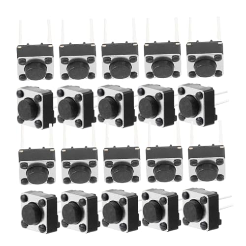 BELLIFFY 100 Stück Tactile Button Kunststoff Drucktaster Sensitive Schalter für DIY Elektronikprojekte Vielseitig Einsetzbar Einfache Montage BELLIFFY 100 Stück Tactile Button Kunststoff Drucktaster Sensitive Schalter für DIY Elektronikprojekte Vielseitig Einsetzbar Einfache Montage von BELLIFFY