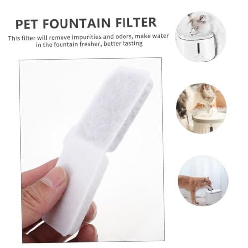 BELLIFFY 12 Stück Teiliges Ersatzfilter für Haustier trinkbrunnen Aktivkohle Schaumstofffilter gegen Haar Schmutzpartikel Kompatibel mit Katzenbrunnen Sorgt für Frisches Gesundes Wasser von BELLIFFY