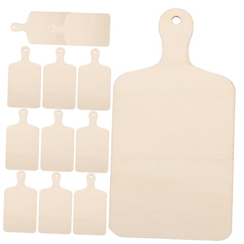 BELLIFFY 12 Stück Teiliges Mini holz schneidebrett Basteln DIY holzbrett zum Bemalen Gravieren und Dekorieren Strapazierfähiges Kindersicheres Holzspielzeug für Kreative Multifunktional von BELLIFFY