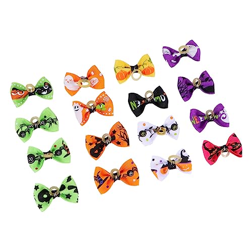 BELLIFFY 16 Stück Teiliges Haustier Haargummis mit Elastischem Modischem Schleifendekor Haarschonend und Vielseitig für Hunde und Katzen für Halloween Kostüm und BELLIFFY 16 Stück Teiliges Haustier Haargummis mit Elastischem Modischem Schleifendekor Haarschonend und Vielseitig für Hunde und Katzen für Halloween Kostüm und von BELLIFFY