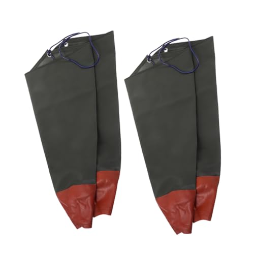 BELLIFFY 2 Paare Lange Gummischutzhüllen Arbeitsschutz Ärmel Schutzhülle Flexibel Rutschfest für Gartenarbeit Haushalt Angeln und Küchenarbeit von BELLIFFY