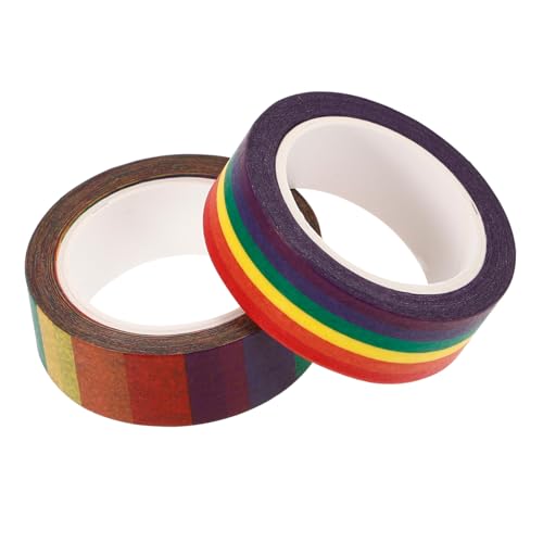 BELLIFFY 2 Rollen Handliche Washi Tape Buntes DIY Bastelband für Scrapbooking Tagebuchdeko Geschenkverpackung Leicht Zuschneidbar Rückstandsfrei Entfernbar Vielseitig Verwendbar BELLIFFY 2 Rollen Handliche Washi Tape Buntes DIY Bastelband für Scrapbooking Tagebuchdeko Geschenkverpackung Leicht Zuschneidbar Rückstandsfrei Entfernbar Vielseitig Verwendbar von BELLIFFY