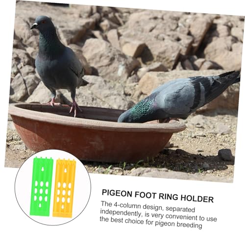 BELLIFFY 2 STÜCK Teiliges Tauben Fußring Aufbewahrungsrack aus Umweltfreundlichem Platzsparend Hängend Sicher für Brieftauben Geeignet für Zucht und Sortierung Inklusive Gelbem und Grünem BELLIFFY 2 STÜCK Teiliges Tauben Fußring Aufbewahrungsrack aus Umweltfreundlichem Platzsparend Hängend Sicher für Brieftauben Geeignet für Zucht und Sortierung Inklusive Gelbem und Grünem von BELLIFFY