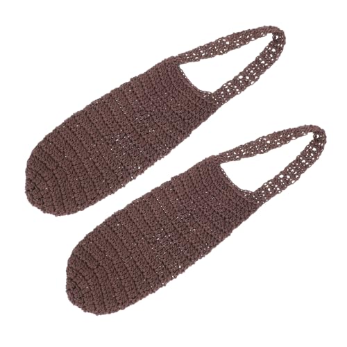 BELLIFFY 2 Stück Handgefertigte Wasserflaschenhülle Trageschlaufe Isolierende Flaschentasche aus Robustem Material Kratzfest und Langlebig Passend für Glasflaschen für Outdoor Wandern von BELLIFFY