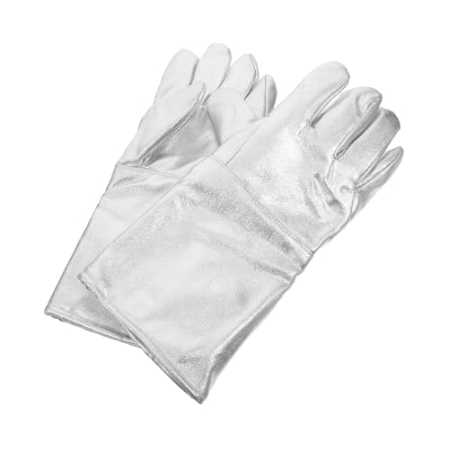 BELLIFFY 2 Stück Hitzebeständige Feuerfeste Aluminiumfolie handschuhe mit Isolierung Hitzebeständig bis Hohe Temperaturen Flexibel und Schützend für Elektiker und Arbeitssicherheit im von BELLIFFY