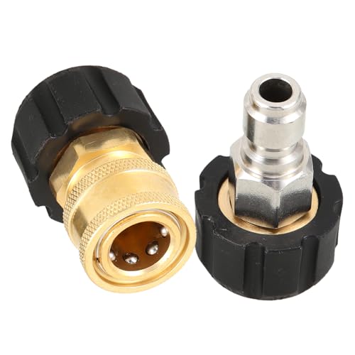 BELLIFFY 2 Stück Hochdruckreiniger Adapter Set Teilig Quick Connect Kupplungen Kompatibel Vielseitiger Anschluss Langlebig Kompakt Einfach zu Verbinden für Gartenschlauch von BELLIFFY