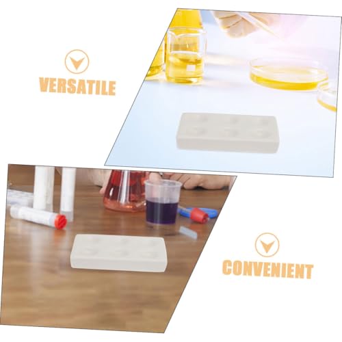 BELLIFFY 2 Stück Porzellan Keramik Spotplatte mit Löchern Hitzebeständige Chemische Reaktionsplatten für Wissenschaftliche Experimente Glatte Oberfläche Leicht zu Reinigen Präzise BELLIFFY 2 Stück Porzellan Keramik Spotplatte mit Löchern Hitzebeständige Chemische Reaktionsplatten für Wissenschaftliche Experimente Glatte Oberfläche Leicht zu Reinigen Präzise von BELLIFFY