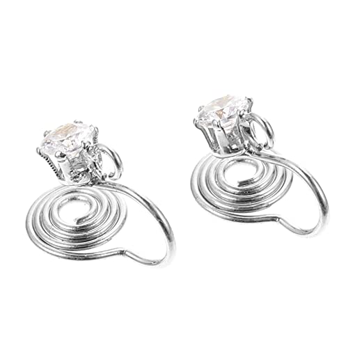 BELLIFFY 2 Stück Teiliges DIY Ohrclip Ohrloch Schmerzfrei Gold Beschichtet Mückenspirale Design Silberfarbene Ohrclips für Ohrschmuck Zubehör Einfache Anwendung Langlebig und Stilvoll BELLIFFY 2 Stück Teiliges DIY Ohrclip Ohrloch Schmerzfrei Gold Beschichtet Mückenspirale Design Silberfarbene Ohrclips für Ohrschmuck Zubehör Einfache Anwendung Langlebig und Stilvoll von BELLIFFY