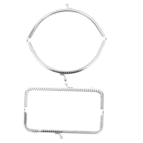 BELLIFFY 2 Stück Teiliges Metalltaschengriffe Halbkreis Rechteck DIY Handtaschen Ersatzgriff Handtaschen Zubehör Langlebig Glatt für Bastelprojekte BELLIFFY 2 Stück Teiliges Metalltaschengriffe Halbkreis Rechteck DIY Handtaschen Ersatzgriff Handtaschen Zubehör Langlebig Glatt für Bastelprojekte von BELLIFFY