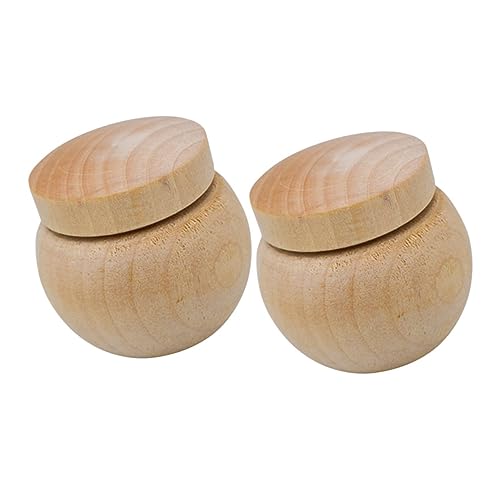 BELLIFFY 2 Stück Teiliges Papageien Futtergefäß aus Holz Kompakt Platzsparend für Vogelkäfig Geeignet Multifunktionale Vogelfutternäpfe für Wellensittiche Nymphensittiche und Papageien von BELLIFFY