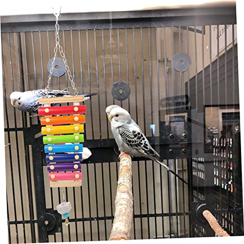 BELLIFFY 2 Stück Vogelspielzeug Hängendes Xylophon mit Glocke und Gemüse spieß für Papageien Hühner Hamster Stressabbau Frisches Obst Gemüsehalter für Käfiggebrauch BELLIFFY 2 Stück Vogelspielzeug Hängendes Xylophon mit Glocke und Gemüse spieß für Papageien Hühner Hamster Stressabbau Frisches Obst Gemüsehalter für Käfiggebrauch von BELLIFFY