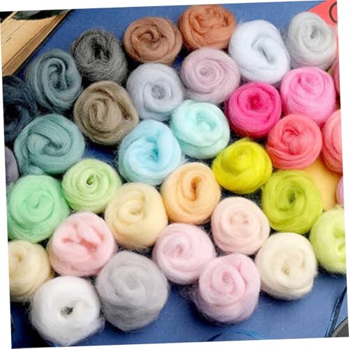 BELLIFFY 24 Stück Teiliges Buntes Filzwoll Farbe Weiche Nadelfilzwolle für DIY Bastelprojekte Praktisches Filzset für Eltern Innovatives Bastelmaterial Einfach Anzuwenden BELLIFFY 24 Stück Teiliges Buntes Filzwoll Farbe Weiche Nadelfilzwolle für DIY Bastelprojekte Praktisches Filzset für Eltern Innovatives Bastelmaterial Einfach Anzuwenden von BELLIFFY