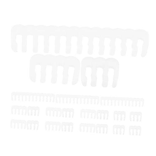 BELLIFFY 24 Stück Teiliges Kabel Organizer aus Langlebigem Kunststoff Halbtransparente Weiße Kabelhalter für Schreibtisch und Kabelmanagement Praktischer Draht Organizer zur Ordentlichen von BELLIFFY