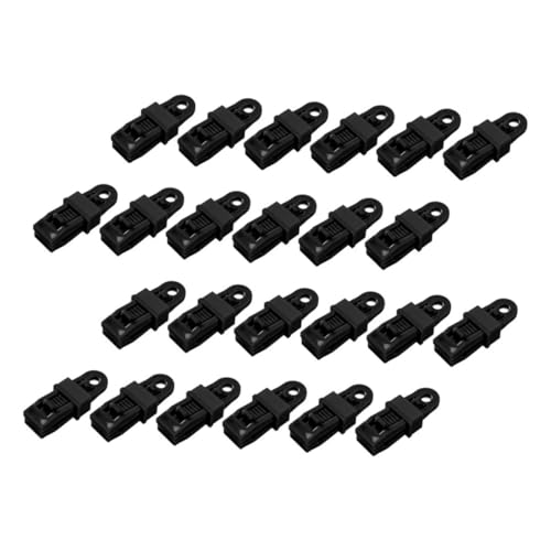 BELLIFFY 24 Stück Teiliges Robuste Zeltklammern aus Langlebigem Nylon Winddichte Befestigungsclips mit Widerhaken für Outdoor Camping Sonnensegel Markisen und Planen Einsetzbar für Zelte von BELLIFFY