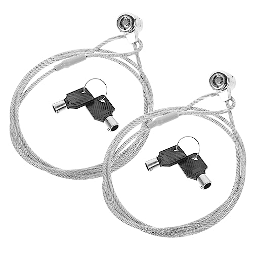 BELLIFFY 2sätze Kabelschloss Für Laptop Und Computer Mit Schlüssel Safety Cable Lock Anti-diebstahl Kettenschloss Für Notebook Und Monitore Kompatibel Mit Standard-Schloss-Slots BELLIFFY 2sätze Kabelschloss Für Laptop Und Computer Mit Schlüssel Safety Cable Lock Anti-diebstahl Kettenschloss Für Notebook Und Monitore Kompatibel Mit Standard-Schloss-Slots von BELLIFFY