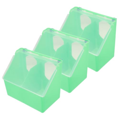 BELLIFFY 3 Stück Hängende Tauben Futterbox mit Deckel Großer Kunststoff Futterspender mit Doppelten Fächern Multifunktionaler Vogelkäfig Zubehör für Vogelfutteraufbewahrung und BELLIFFY 3 Stück Hängende Tauben Futterbox mit Deckel Großer Kunststoff Futterspender mit Doppelten Fächern Multifunktionaler Vogelkäfig Zubehör für Vogelfutteraufbewahrung und von BELLIFFY