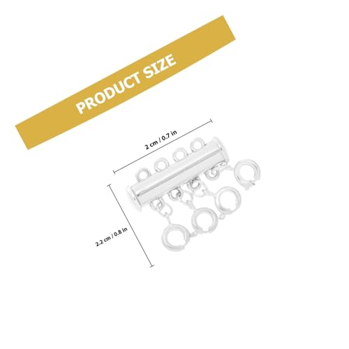 BELLIFFY 3 Stück Teiliges DIY Schmuck Magnetverschluss aus Langlebiger Legierung Vielseitiger Halskettenverbinder in Silber Praktische Schmuckklammer für DIY Zubehör und Verlängerung BELLIFFY 3 Stück Teiliges DIY Schmuck Magnetverschluss aus Langlebiger Legierung Vielseitiger Halskettenverbinder in Silber Praktische Schmuckklammer für DIY Zubehör und Verlängerung von BELLIFFY