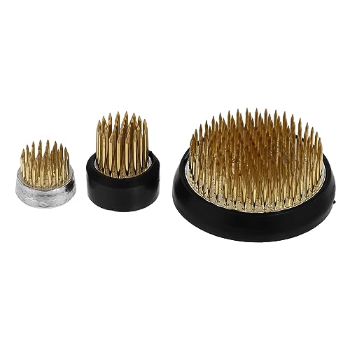 BELLIFFY 3 Stück Teiliges Floral Arrangement Nadelhalter aus Kupfer mit Gummischutzhülle Stabiles Blumenfixierwerkzeug für Blumen Zweige und Ikebana für Dekorationen zu Hochzeit Garten und BELLIFFY 3 Stück Teiliges Floral Arrangement Nadelhalter aus Kupfer mit Gummischutzhülle Stabiles Blumenfixierwerkzeug für Blumen Zweige und Ikebana für Dekorationen zu Hochzeit Garten und von BELLIFFY