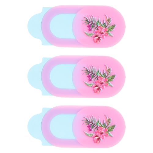 BELLIFFY Schiebedeckel Webcam Cover Kamerablocker Sichtschutz Für Laptop Handy Tablet Einfache Montage Blumenmuster-Design von BELLIFFY