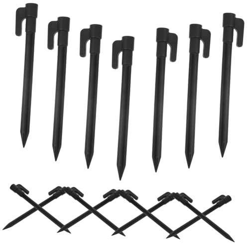 BELLIFFY 30 Stück Teiliges Zelt Hering aus Robustem Material Windfeste Outdoor Bodenanker mit Breiter Auflagefläche Wiederverwendbar und Langlebig für Camping Garten und Schnee Schwarz von BELLIFFY