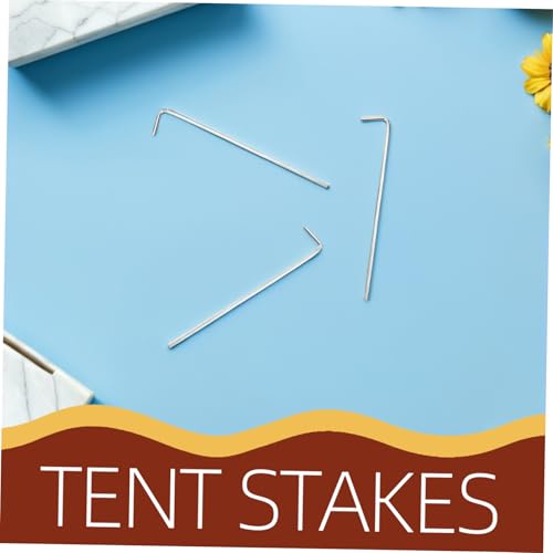 BELLIFFY 32 Stück Teiliges Zeltheringe Verzinkt Stabiler Bodenanker mit Haken für Zeltseile Camping Zeltnägel Robustes Zeltzubehör für Garten und Outdoor Nutzung von BELLIFFY