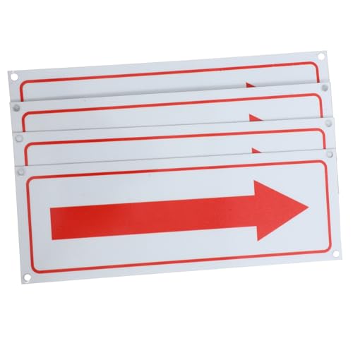 BELLIFFY 4stücke Teiliges Pfeilschild Aluminiumlegierung Wetterfest Und Reflektierend Für Klare Richtungsanzeigen Innen Und Außenbereichen Für Straßen Baustellen Und Büros BELLIFFY 4stücke Teiliges Pfeilschild Aluminiumlegierung Wetterfest Und Reflektierend Für Klare Richtungsanzeigen Innen Und Außenbereichen Für Straßen Baustellen Und Büros von BELLIFFY