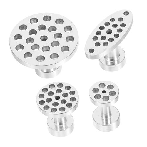 BELLIFFY 4 Stück Teiliges Auto Ausbeul Reparaturset Aluminium Kleber Abzieher Langlebige Aluminiumlegierung Professionelles Kit für Karosserieschonende Hagelschadenentfernung Geeignet für von BELLIFFY