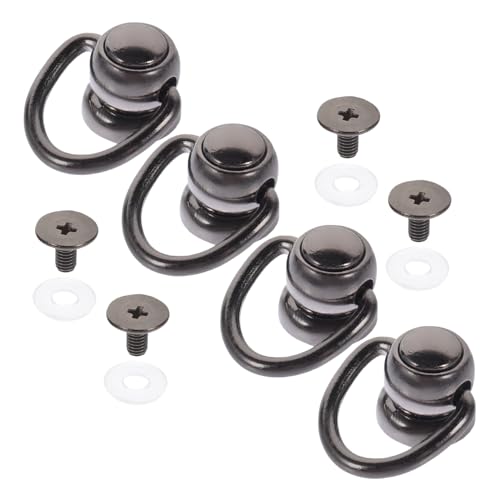 BELLIFFY 4 Stück Teiliges Drehbarer D Ringe Metall für Geldbörsen Multifunktionale D Ringe mit Schraubverbindung für DIY Handtaschen und Lederhandwerk BELLIFFY 4 Stück Teiliges Drehbarer D Ringe Metall für Geldbörsen Multifunktionale D Ringe mit Schraubverbindung für DIY Handtaschen und Lederhandwerk von BELLIFFY