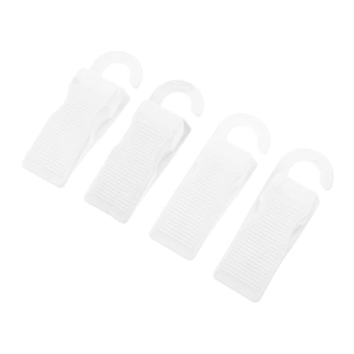 BELLIFFY 4 Stück Teiliges Türkeil Flexiblem Rutschfestem Gummi mit Haken zur Aufbewahrung Winddichter Türstopper für Glas- Holz Metalltüren Einfache Montage ohne Bohren Schützt vor von BELLIFFY