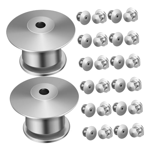 BELLIFFY 40 Stück Metallverschluss Pin Rückseite Federverschluss Sicherer Halt Flacher Kopf für Broschen Abzeichen Schmuck DIY Ersatz Zubehör BELLIFFY 40 Stück Metallverschluss Pin Rückseite Federverschluss Sicherer Halt Flacher Kopf für Broschen Abzeichen Schmuck DIY Ersatz Zubehör von BELLIFFY