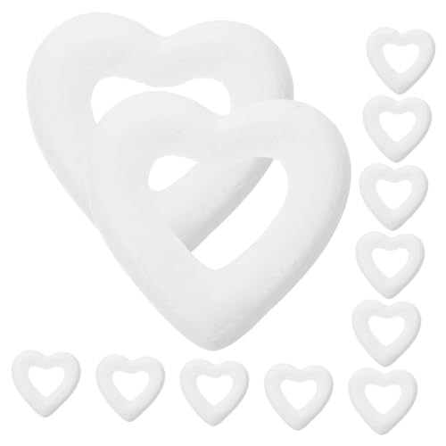 BELLIFFY 45 Stück Mini Herz Foam Wreaths Weiße Schaumstoffringe für DIY Hochzeitsdekoration Valentinstag und Kreative Bastelprojekte BELLIFFY 45 Stück Mini Herz Foam Wreaths Weiße Schaumstoffringe für DIY Hochzeitsdekoration Valentinstag und Kreative Bastelprojekte von BELLIFFY