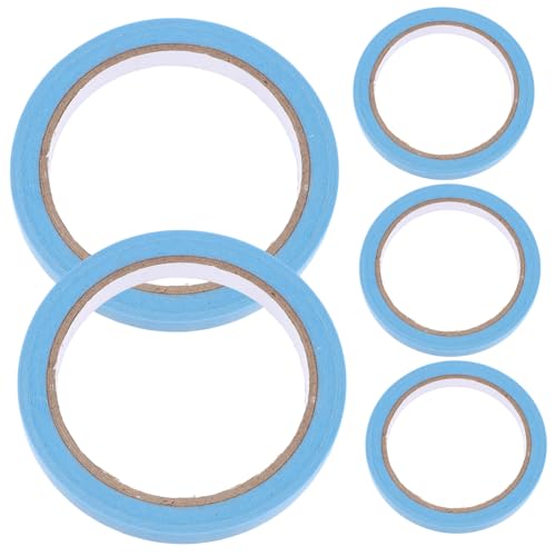 BELLIFFY 5 Rollen Buntes Masking Tape Selbstklebendes Kreppband mit Guter Haftung Vielseitig Einsetzbar für Scrapbooking DIY Bastelarbeiten und Verpackungen Leicht Ablösbar ohne Rückstände von BELLIFFY