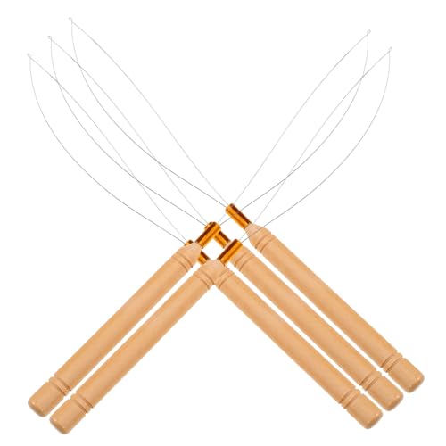 BELLIFFY 5stücke Teiliges Tragbares Perlenfädelset Mit Holzgriff Praktisches Werkzeug Für Schmuckherstellung -Arbeiten Und Fädeln Von Perlen Für Armbänder Und Mehr von BELLIFFY
