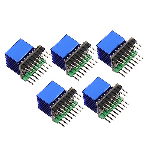 BELLIFFY 5 Stück Teiliges Drucker Schrittmotor Treiber Modul mit Großem Kühlkörper Leiser Stepper Motor Controller Kompatibel mit Reprap Schrittmotor Stabile Wärmeableitung Einfache BELLIFFY 5 Stück Teiliges Drucker Schrittmotor Treiber Modul mit Großem Kühlkörper Leiser Stepper Motor Controller Kompatibel mit Reprap Schrittmotor Stabile Wärmeableitung Einfache von BELLIFFY