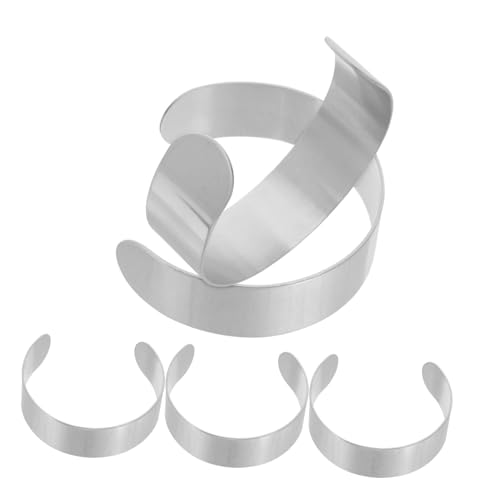 BELLIFFY 5 Stück Teiliges Edelstahl Armbandrohling für Damen Biegsame Manschettenarmbänder DIY Schmuckherstellung Druckfreier Sitz Vielseitig für Alltag und Besondere Anlässe BELLIFFY 5 Stück Teiliges Edelstahl Armbandrohling für Damen Biegsame Manschettenarmbänder DIY Schmuckherstellung Druckfreier Sitz Vielseitig für Alltag und Besondere Anlässe von BELLIFFY
